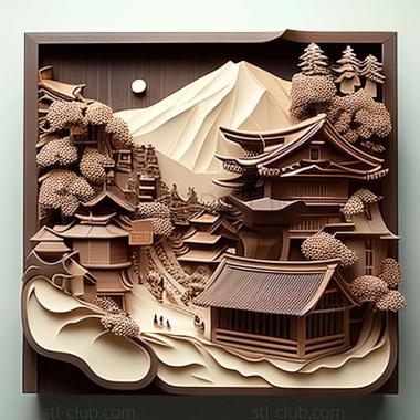 3D model Hatogaya in Japan (STL)